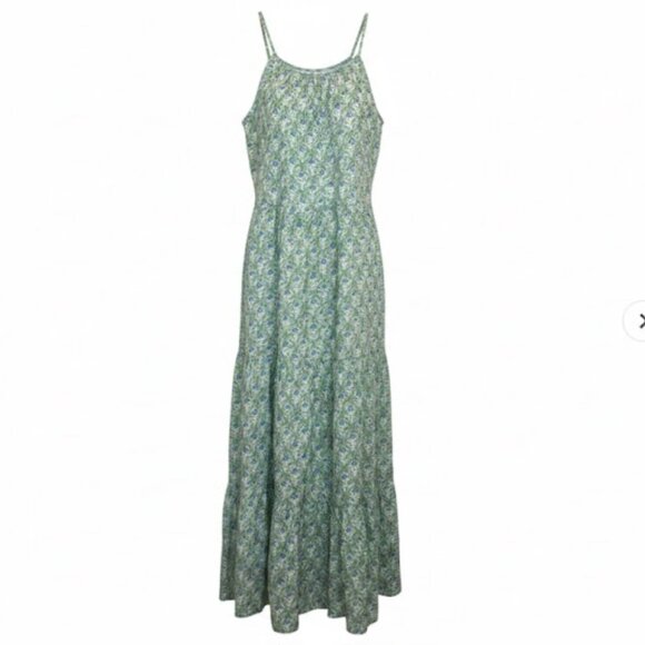Madison Mathews Dresses & Skirts - Green Madison Mathews Block Print Folly Maxi Dress